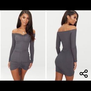 Ribbed Long Sleeve Bodycon Dress